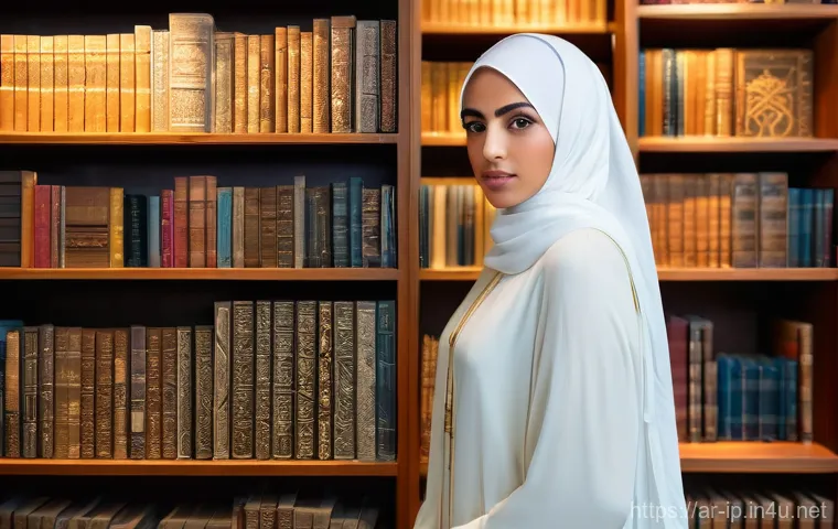 지적재산권 실무와 협력 사례 공유 - **Prompt 1: The Fortress of Ideas**
    A captivating, medium-shot portrait of a young Arab woman, i...